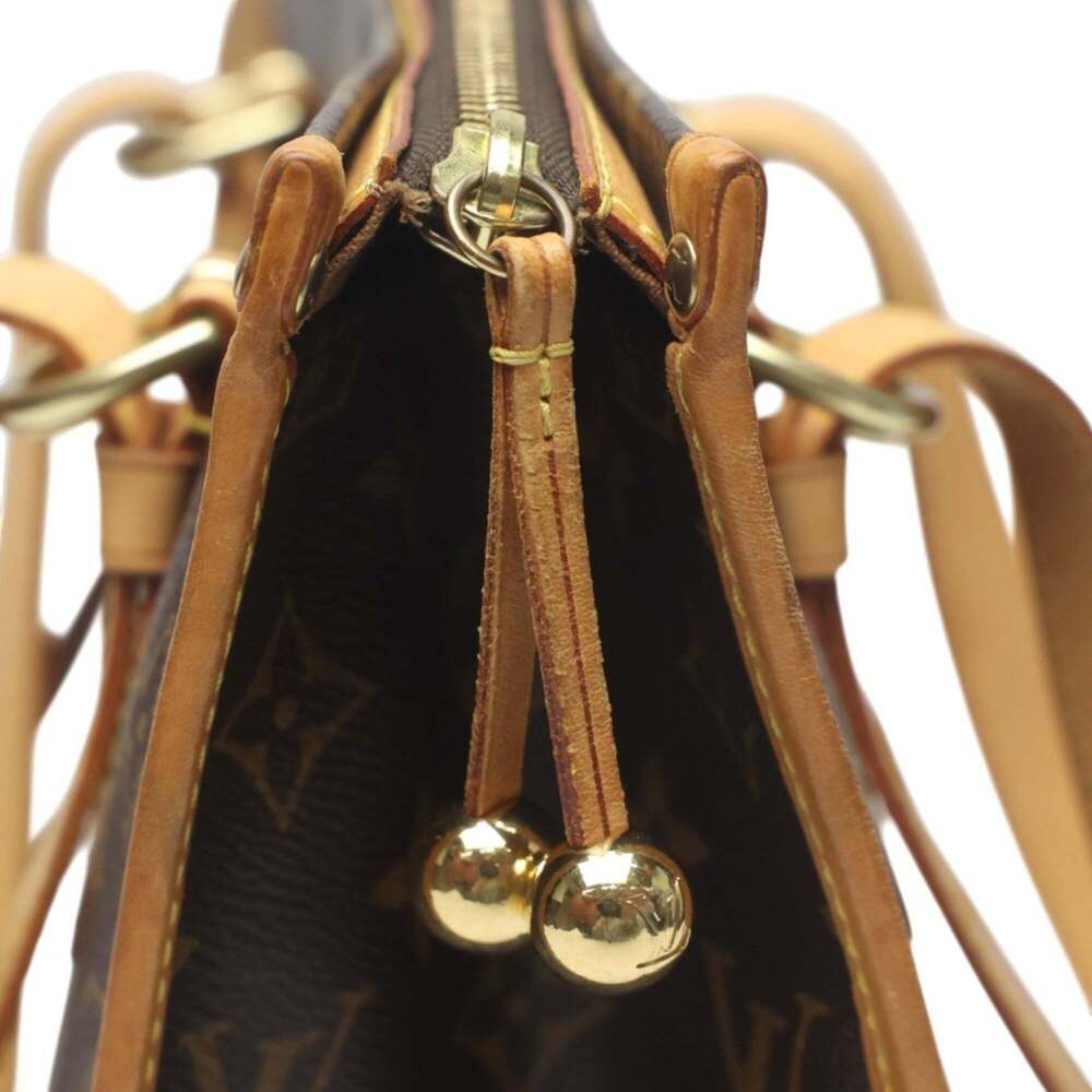 LOUIS VUITTON Authentic Brown Monogram Canvas Tote Bag - Picture 13 of 16